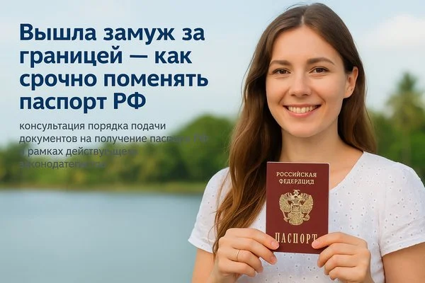 Вышла замуж за границей — как срочно поменять паспорт РФ в Москве по смене фамилии после регистрации брака за рубежом